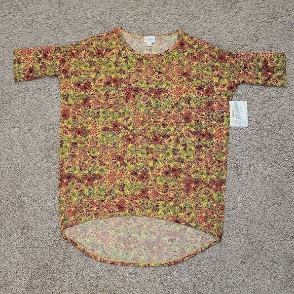 Lularoe Irma Tunic High Low Top Fall Size XXS 00-0 - Picture 1 of 8